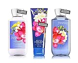 Bath & Body Works Freesia Body Cream, Shower Gel and Body Lotion Gift Set