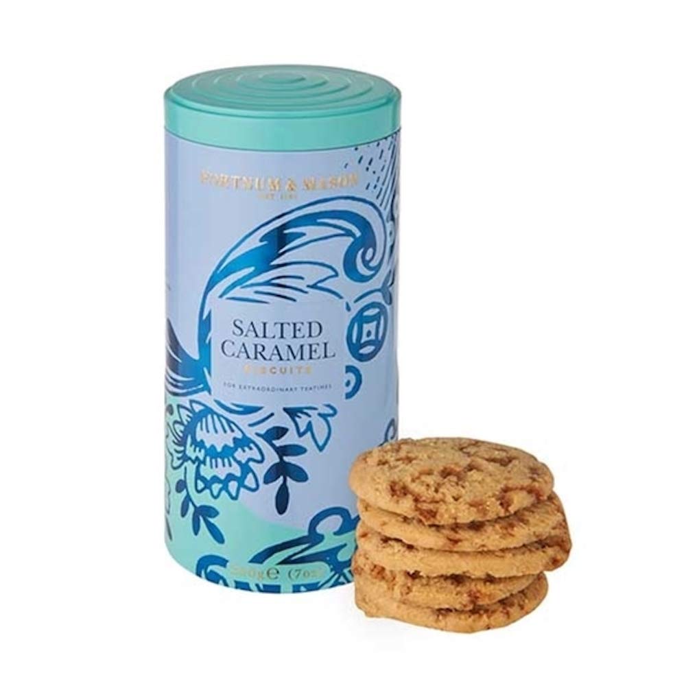 Fortnum & Mason British, Piccadilly Salted Caramel Biscuits, 200g Tin