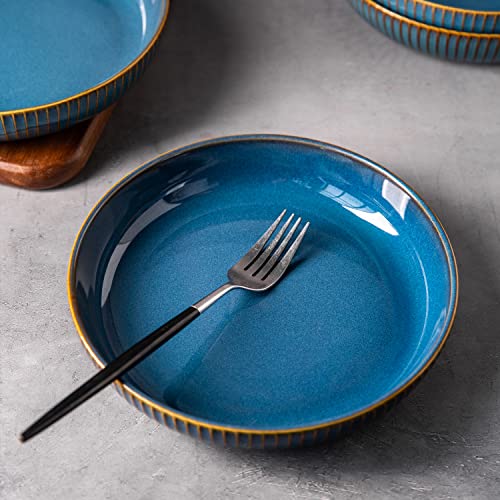 CSYY 4 Pcs Pasta Bowls 35 Ounces, 8.5 Inch Porcelain Large Serving