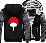 HOLRAN Anime Naruto Uchiha Sharingan Thicken Jacket Cosplay Hoodie