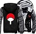 Holran Anime Naruto Uchiha Sharingan Thicken Jacket Cosplay Hoodie