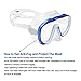 Whale An-ti Fog Dive Mask Scuba Diving Goggles,Waterproof and Quick Adjustable Snorkeling Masks for Men & Women-Blue