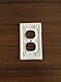 Decorative Electrical Outlet Plate Plug-in Cover Fleur de lis Cast Iron Antique White or Pick Your Color
