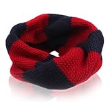 NSSTAR Fashionable Double Color Baby Infant Kids Toddler Unisex Boys Girls Weave Knitting Warm Neck Warmer with 1PCS Free Cup Mat Color Ramdon (Red)