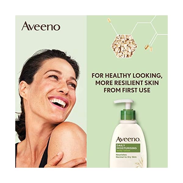 Aveeno-Daily-Moisturising-Lotion-Moisturises-for-24-Hours-Body-Lotion-for-Normal-to-Dry-Skin-Care-unscented-300ml Aveeno Daily Moisturising Lotion | For Normal to Dry Skin Care | With Prebiotic Oatmeal and Glycerin | Moisturises for…