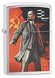 Zippo Lighter: Vladimir Lenin, USSR - Brushed Chrome 64018