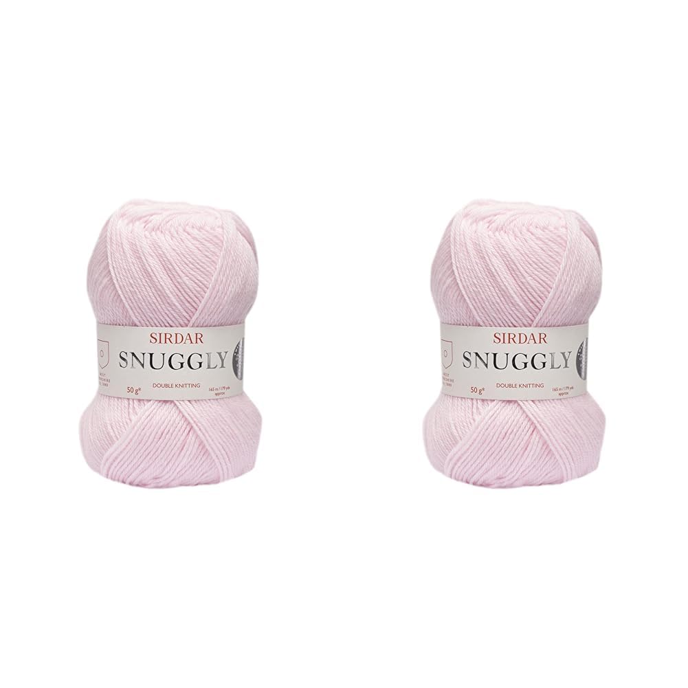 Sirdar Snuggly DK Double Knitting, Petal Pink (212), 50g (Pack of 2)