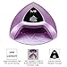 MelodySusie Safe&High-Efficient LED UV Nail Lamp with 3 Timers&Smart Sensor, P-PLUS24T Nail Dryer Cures All Soft&Hard Gels,Especially Rhinestone Glue,Solid Nail Glue Gel&Liner Gel Polish,Grey
