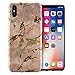 iPhone X Marble Case, ROITON Luxury Shiny White Gold Marble Design, [Support Wireless Charging] Clear Bumper TPU Soft Cover Case Apple iPhone X (Rose Gold)