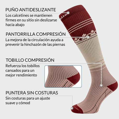 360 RELIEF Compression Socks 15-20 mmHg – Class 1 Compression Socks for Women and Men – Daily Support for Running, Travel, Sports Recovery – with Mesh Bag