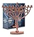 Ner Mitzvah New Prismatic Hanukkah Menorah - Menorah for Chanukah Candle - Copper Finish