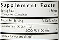 Nattokinase 100 Mg Super Extra Strength - NSK-SD - 2000 FU - 60 Softgels - Allergy Research Group