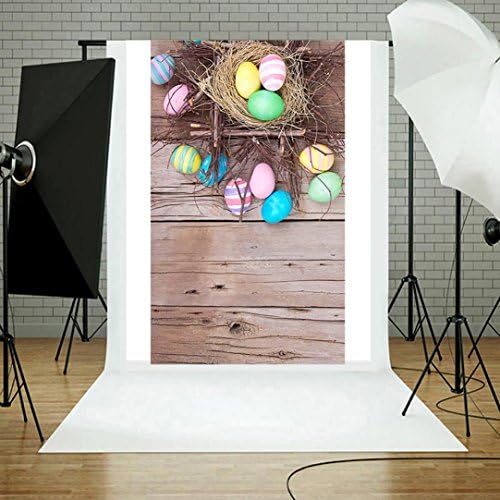 DreamsMAX Easter Day Theme Vinyl Fabric Custom Photo 3D Pattern Pictorial cloth photography Backdrop Background studio prop (D)