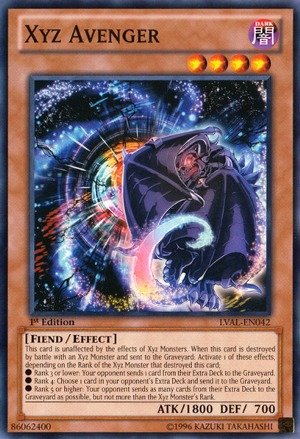 Yu-Gi-Oh! - Xyz Avenger (LVAL-EN042) - Legacy of the Valiant - Unlimited Edition - Common