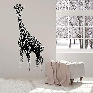 Supwals Wandtattoos Giraffe Wandtattoo African Wild Animal Africa Zoo Vinyl Fenster Aufkleber Kinderzimmer Kinderzimmer Schlafzimmer Home Decoration Wallpaper 74x159 Cm Amazon De Baumarkt