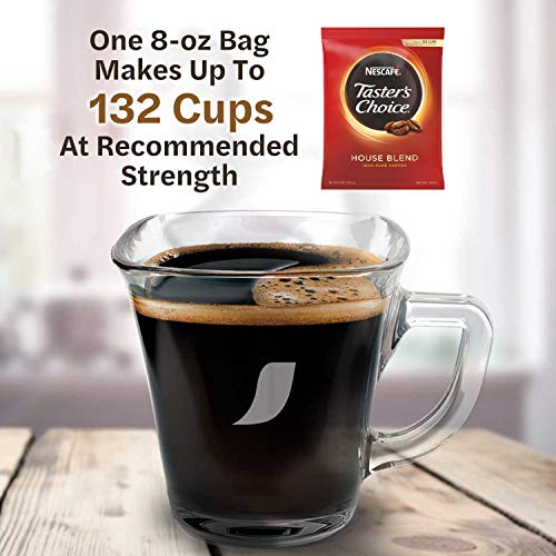 Nescafe Instant Coffee, Taster's Choice Light Roast House Blend, 8