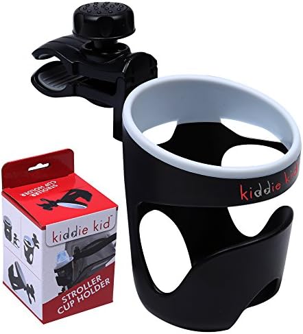 Kiddie Kid- Stroller Cup Holder, Universal, Fits Most Strollers, Wheelchairs, Rollators, Walkers, Bicycles, Perfect For Baby Bottles &amp; Smaller Cups