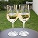 Dobaccio White Wine Glasses - Finest Crystal Clear Glass Drinking Cups - Set of 4