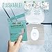 Go on the Go Disposable Toilet Seat Covers for Travel - 50 Toilet Seat Covers Plus 30 Free Flushable Wet Wipes