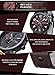 GOHUOS Men's Business Dress Watches Analog Quartz PU Leather Band Stainless Steel Wrist Watch-Brown