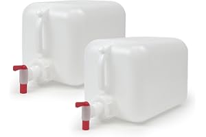 ePackageSupply Premium 5-Gallon Hedpak With Spigot: Durable HDPE, BPA-Free Plastic, Reusable Liquid Storage Solution for water, juices, beverages, chemicals, essential oils, and liquid foods.
