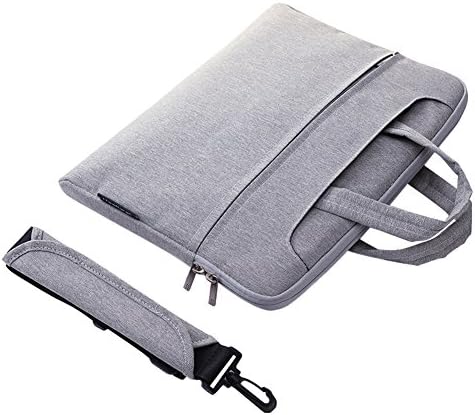 Laptop Shoulder Bag Briefcase Apple 13 Inch PC Bag 13 14 15.6 Inch Notebook Case For Ultrabook/HP/Acer/Macbook/Asus/Lenovo 15.6 inch Gray