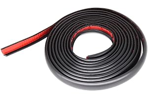 AUTOXBERT 3M/10Ft L-Style Car Truck Wheel Arches Fender Flares Cover Rubber Lips Seal Strip for Car Front Rear Bumper, Fender, Door Sill, Wheel Trims,Truck Bed Covers(3M*1.4CM,Black)