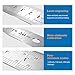 Stainless Steel Ruler, 3 Pcs Double-Scale Metal Ruler with Storage Bag, 6 Inch/15cm, 8 Inch/20cm and 12 Inch/30cm Metric Ruler for School, Office, Architect, Engineers, Craft (Silver)