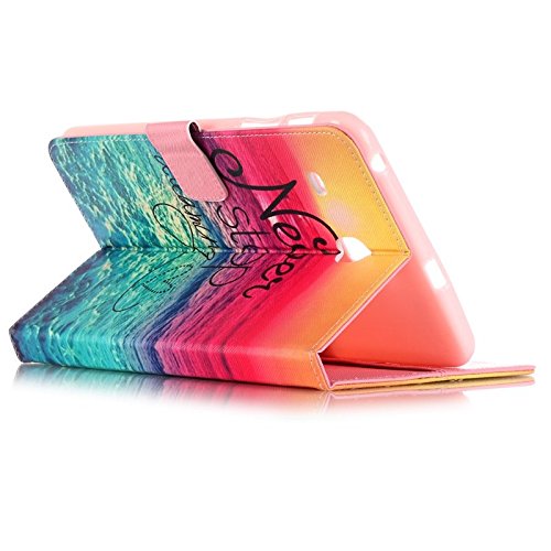 Galaxy Tab E 8.0 Case-UUcovers Slim Stand Soft TPU Flip Case Wallet Cover with Card Slots for Samsung Galaxy Tab E 8.0 SM-T377 4G LTE Verizon/SM-T375 Tablet-Never Stop