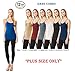 MoDDeals Women's Plus Size Seamless Camisole Tank Top Spaghetti Strap Layering Value Pack (12 Pack) (3X, Dark Combo)