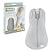 Woombie Convertible Swaddle Blanket with Vent, Twilight/Heathered Gray, 14-19 Pound