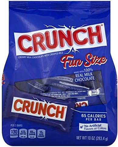 Nestle Crunch Fun Size Candy Bars 10 oz. --2 Bags