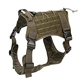 Feliscanis Tactical Dog Training Vest Harness Adjustable Service Dog Vest RG Szie M