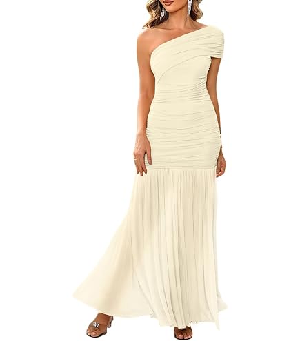 Anna October Women's Tulip Maxi Dress, Silver, XS at Amazon Women's Clothing store