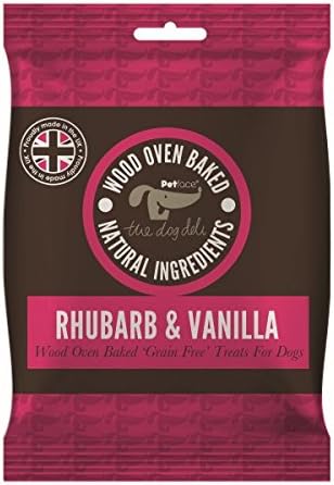 Dog Deli by Petface Grain Free Treats, 150 g, Rhubarb/Vanilla Baked