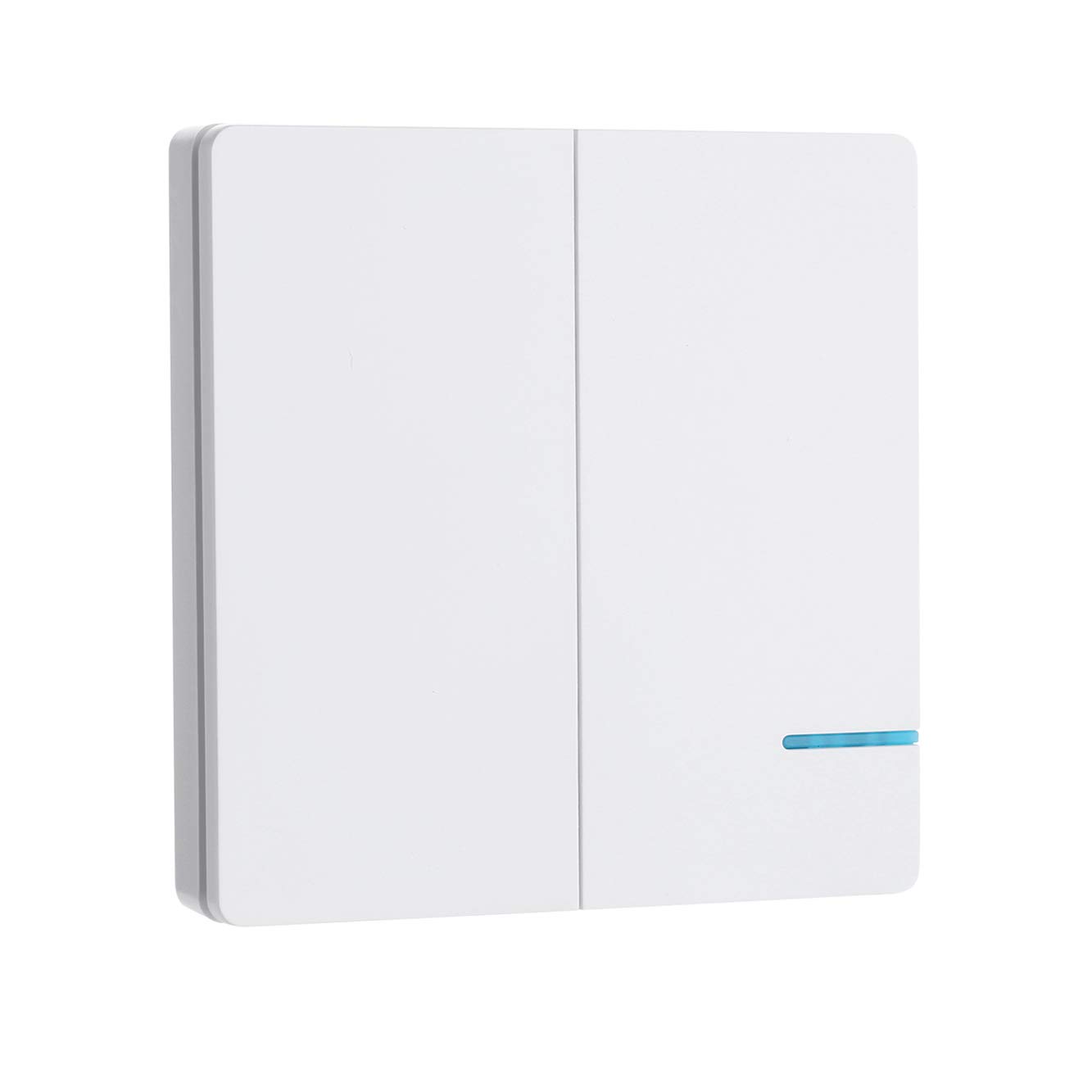 Mengshen Wireless Light Switch, Easy to Install, 2 Way (Only Panel, Receiver Not Included)