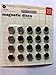 Basic Grey 0.375-inch Magnetic Discs, Silver by Basic Grey