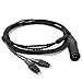 Fanmusic C6 Oxygen-Free Copper Cables Headphone Upgraded Cable for HD580 HD600 HD650 HD6XX (4-pin XLR Plug)