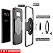 Dairnim Galaxy S8 Plus Case, Dual Layers Shockproof Impact Protection 360 Degree Rotating Ring PC and TPU Support Magnetic Car Mount Holder Case for Samsung Galaxy S8 Plus 6.2 inch, Black