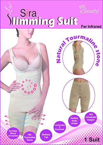 Sira Slimming Suit body shaper Tourmaline suit Perfect Figure Dress Slimming Dress Slim forever Dress Fat Burner Shapewear Suit Belly Fat Slim Suit Dress (L)