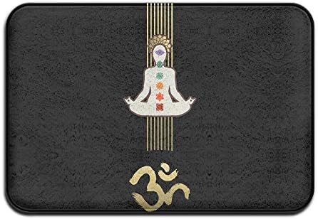 LINGLIII Don't Hate Meditate Yoga Fitness Doormats