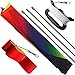 Huge Rainbow Delta Kites for Kids and Adults-60 Wide with 9.5' Long Tail- Easy Flyer - Kit Line and Swivel Included- Good for Outdoor Games and Summer The Beach Toys for Kids (1pack)