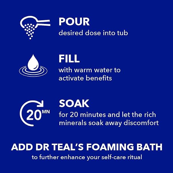 DR TEAL’S PURE EPSOM SALT, RELAX & RELIEF WITH EUCALYPTUS AND SPEARMINT, 3 LB (PACK OF 4)