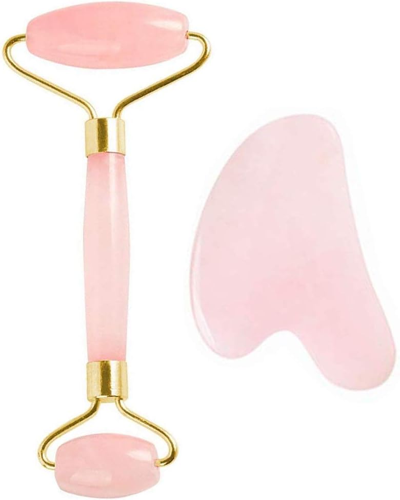 Jade stone Roller Jade Roller Pitted Skin Cheeks Slimmer Portable Facial Roller Face-Lifting Anti-Aging Facial Natural Hyper-Pigmentation Neck Skin 2