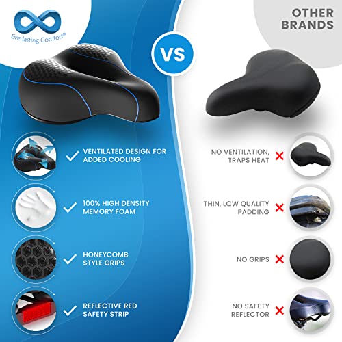 Everlasting Comfort Bike Seat Cushion Indoor/Outdoor Bike Saddles