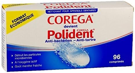 Polident Corega Anti-Bacterial - Anti-Tartar 96 Tablets by Polident Corega