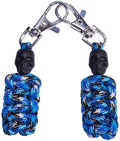 DOMINICORE Paracord Zipper Pulls [2-Pack], Originality Accessories Zip Fixer (Metal Hook Thin Enough to Attach to Almost Any Zipper)