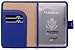 ZOPPEN Rfid Blocking Travel Passport Holder Cover Slim Id Card Case, #2 Prussion Blue