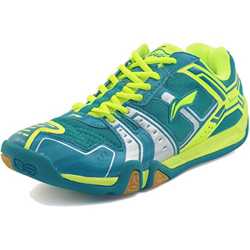 LI-NING Men's Saga TD Professional Badminton Sports Shoes Green US 10.5