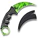 FadeCase Karambit Classic - Emerald - Real CSGO Knife Skin Counter Strike Global Offensive Full Tang Fixed Blade